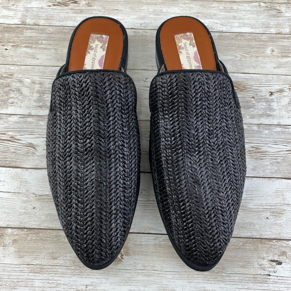 Band of Gypsies Skipper Woven Vegan Leather Pointed Loafer Mule- size 8.5 IMO - Picture 4 of 17